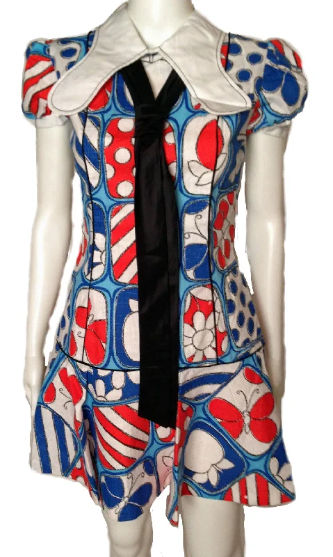 Mod Mini Dress Deadstock 1960s Fashionable A-Line Mini Dress