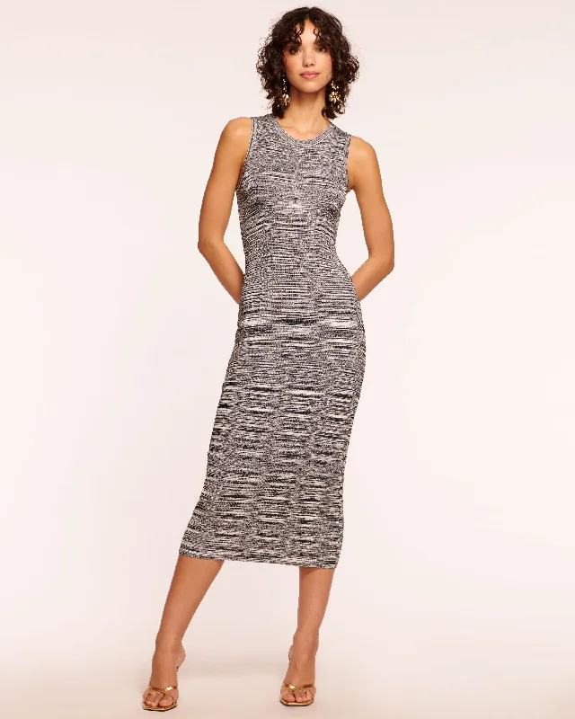 Priscilla Knit Midi Dress Comfortable Wrap Midi Dress