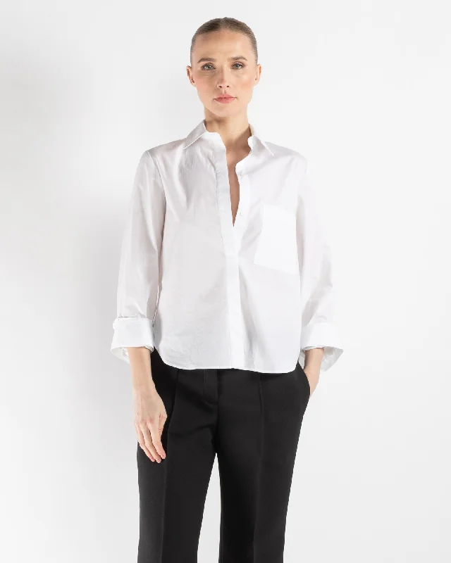 Boyfriend Shirt Casual Cotton Short Shirt