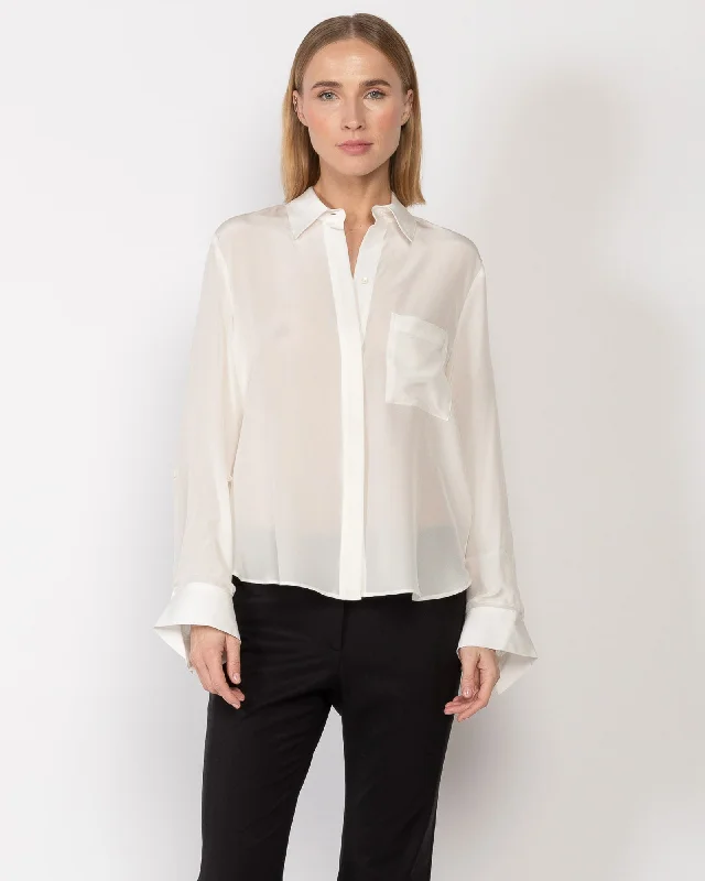 Morning After Silk Shirt Comfortable Fitted Short Sleeve