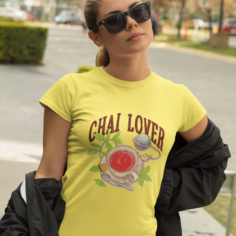 Chai Lover Round Neck Half Sleeve Classic T-Shirt Cozy Warm Stylish