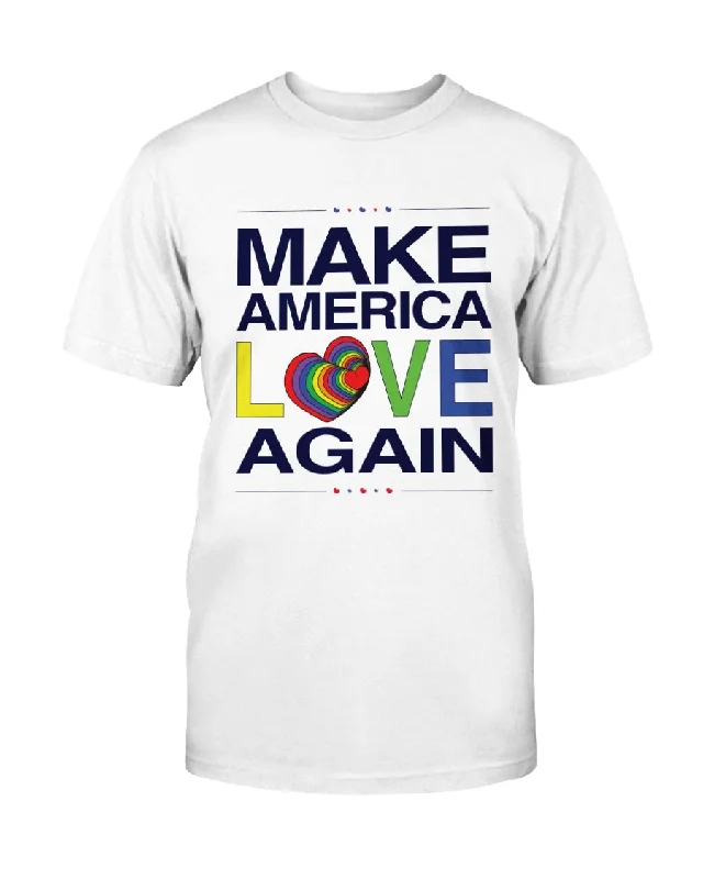 Make America Love Again - Unisex T-Shirt Collared T-Shirt Boat Neck A-Line