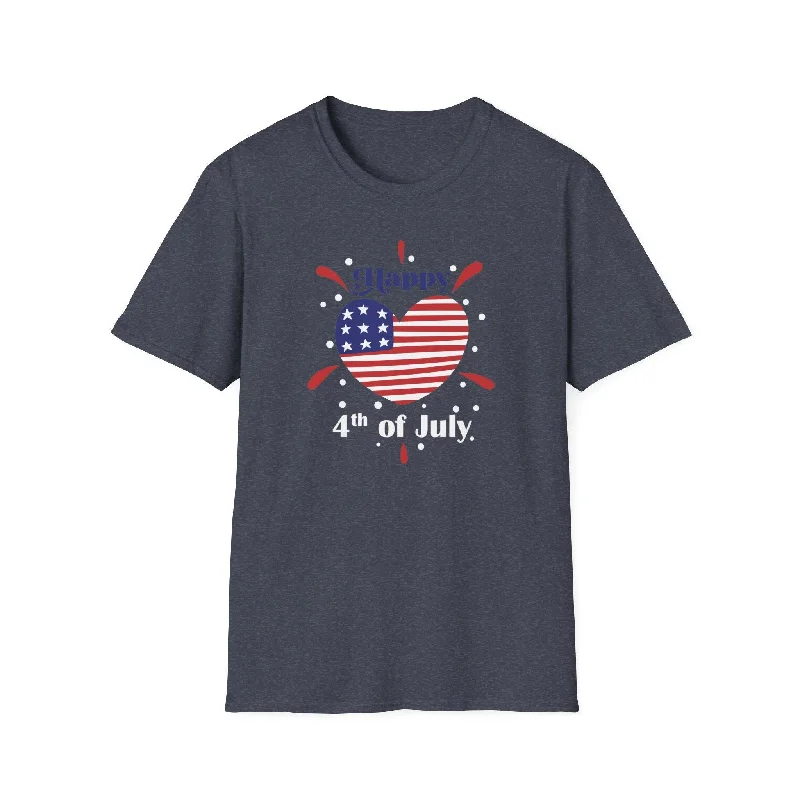 American Flag Tee Seamless Knitted Crochet