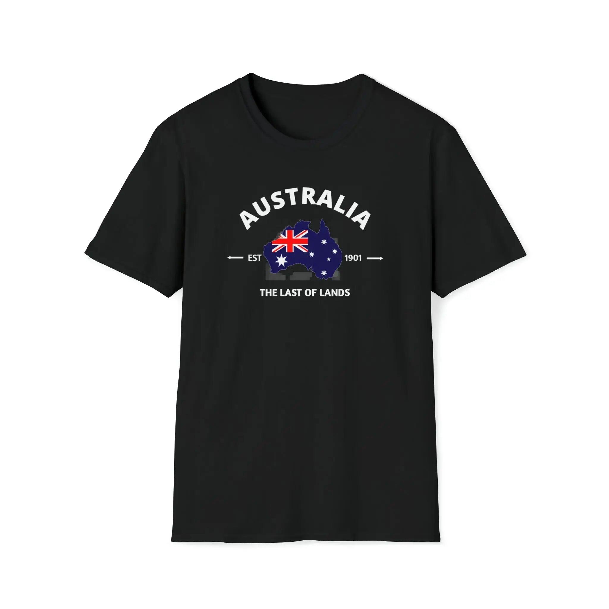 Australia Flag T-shirt Asymmetrical Pockets Print