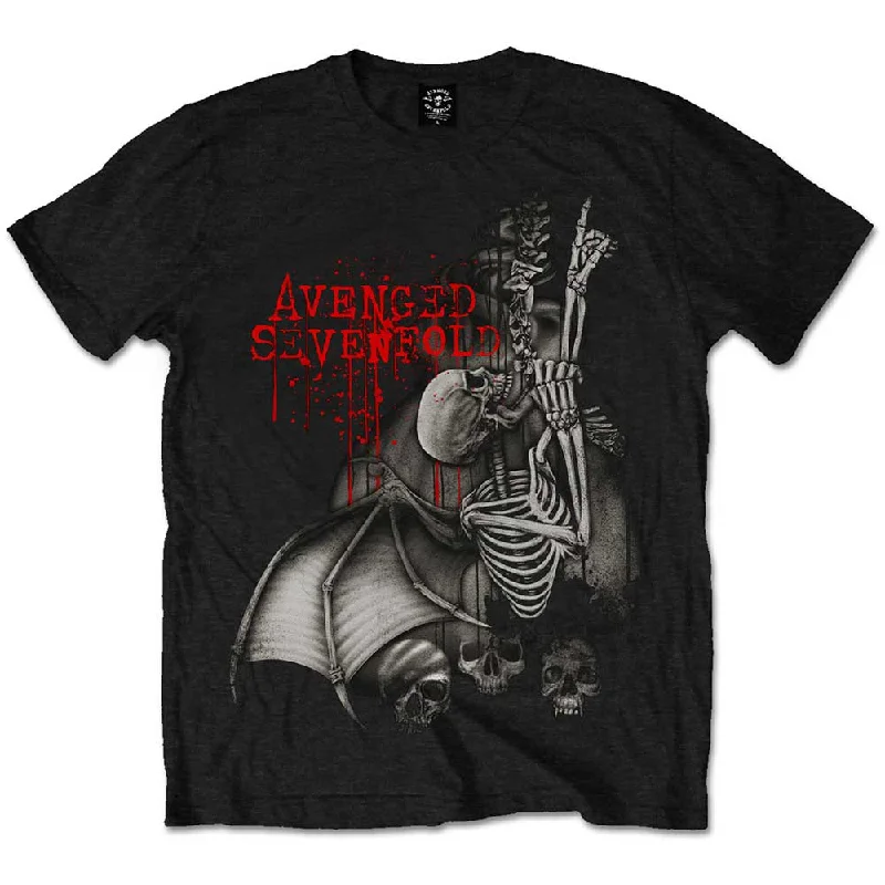 Avenged Sevenfold | Official Band T-Shirt | Spine Climber Mesh Canvas Denim