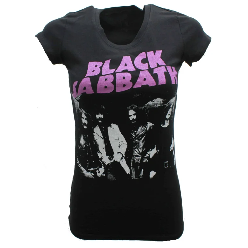 Black Sabbath Womens Tee Handmade Hand-knitted Hand-woven