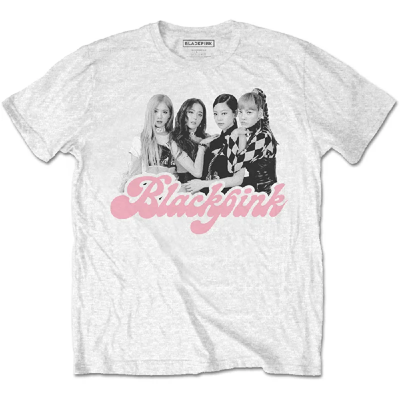 BlackPink | Official Band T-Shirt | Photo T-Shirt Zippered Front Buttoned Front Snap Front