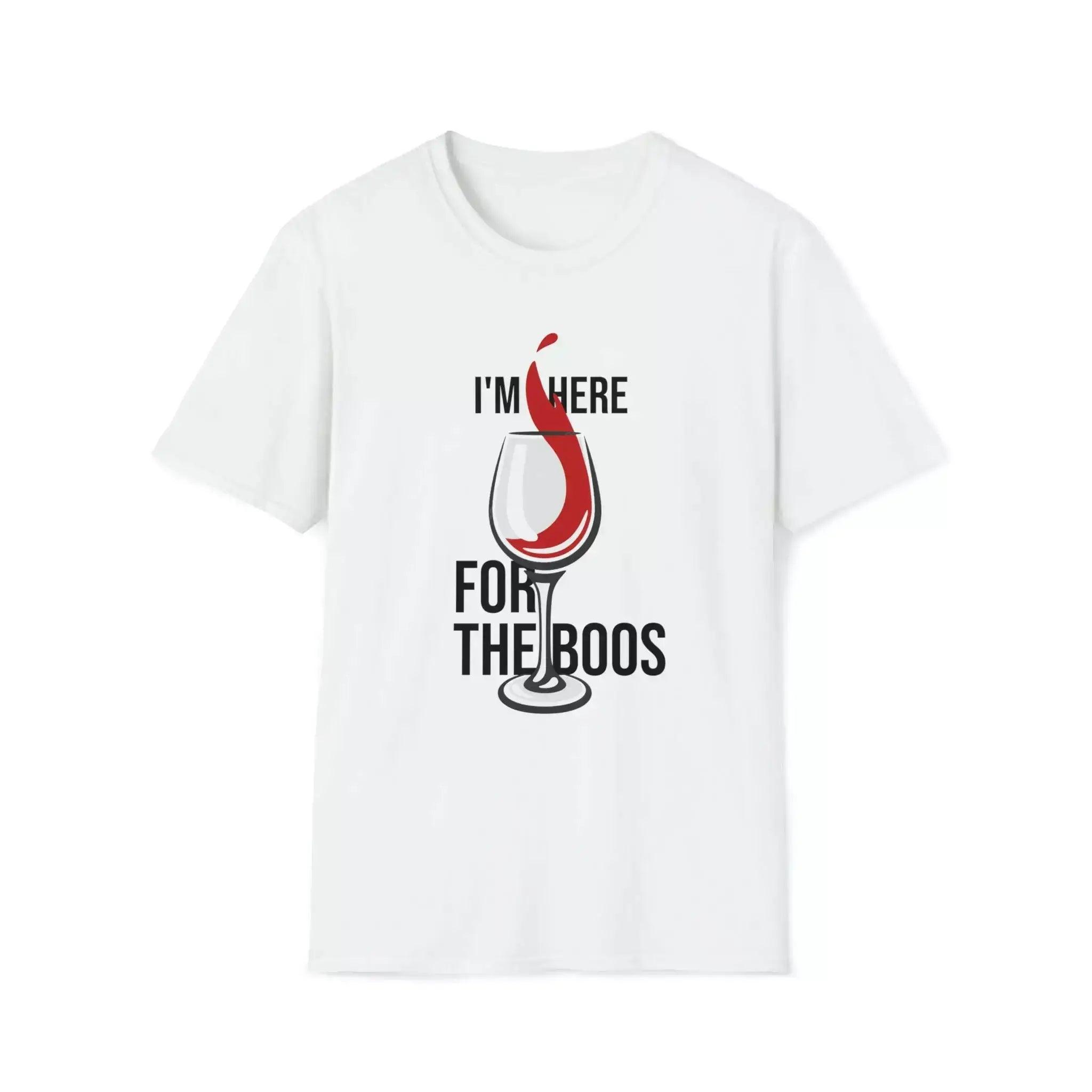 Here for the Boos Graphic Tees Basic T-Shirt Crew Neck Short Sleeve