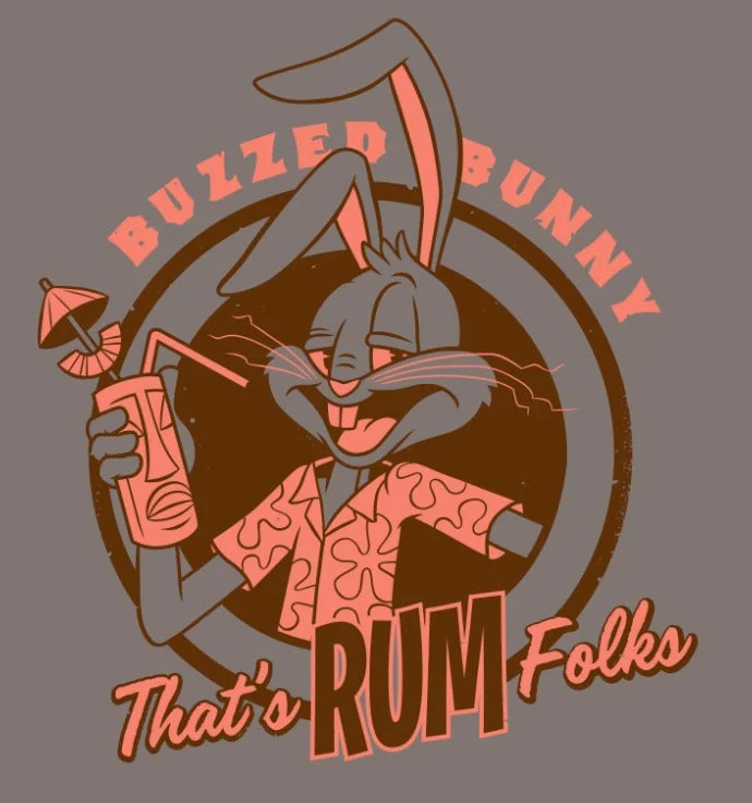 Buzzed Bunny Unisex Tee Anti-Shrink Durable Soft