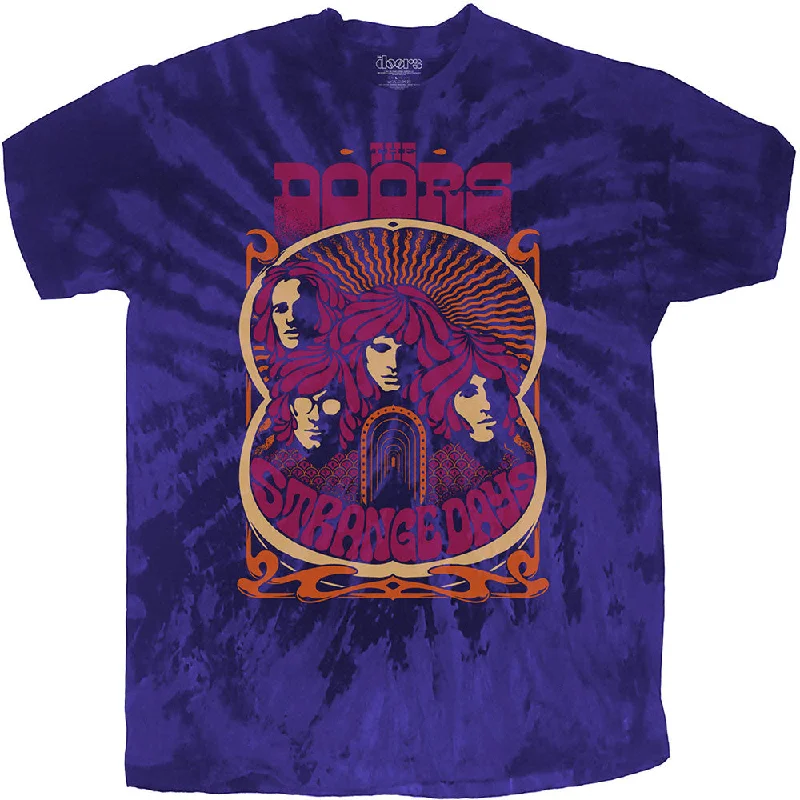 The Doors | Official Band T-shirt | Strange Days (Dip-Dye) Chenille Fabric Brocade Fabric Lace Fabric