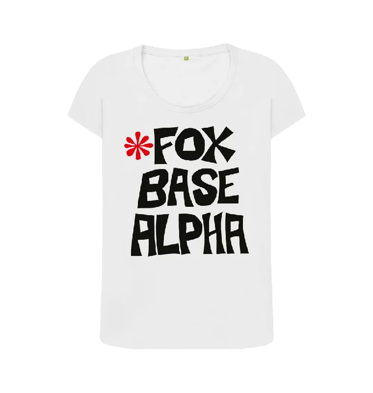 Fox Base Alpha scoop neck t-shirt Satin Blend Silk Blend Wool Blend