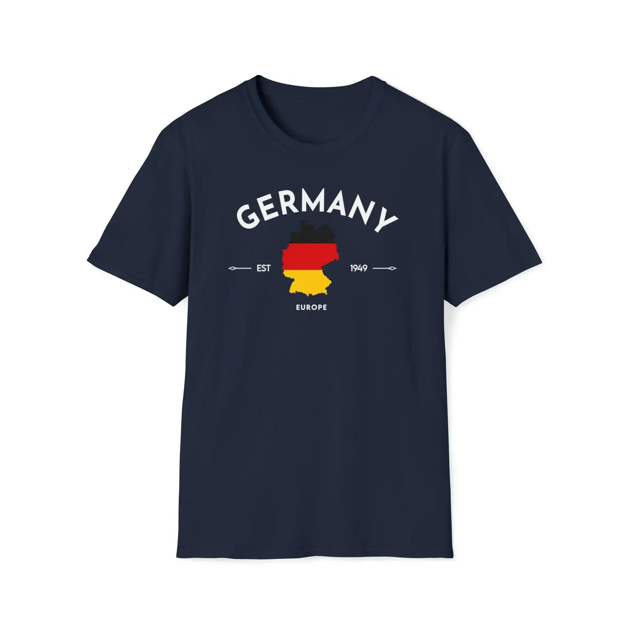 Germany Flag T-shirt Solid Color Striped Floral