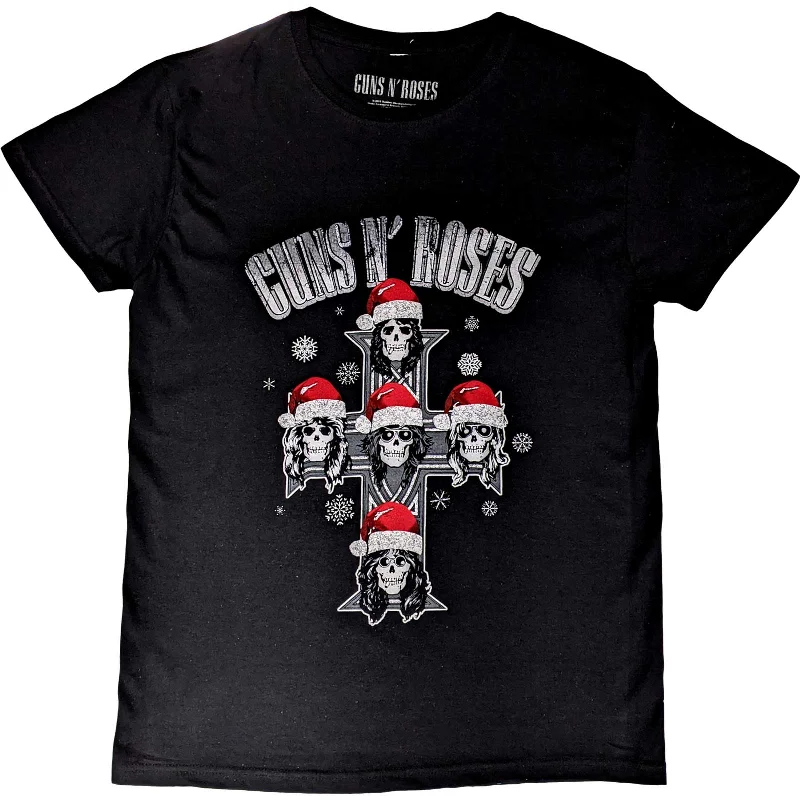 Guns N' Roses | Official Band T-Shirt | Appetite Christmas Zippered Buttoned Snapped