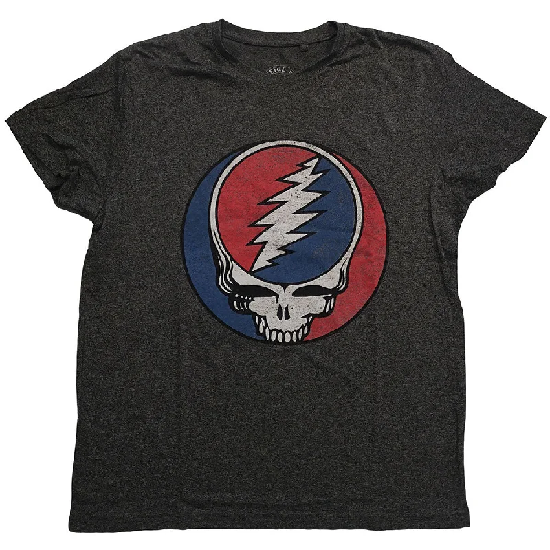 Grateful Dead | Official Band T-shirt | Steal Your Face Classic Oversized T-Shirt Spandex breathable