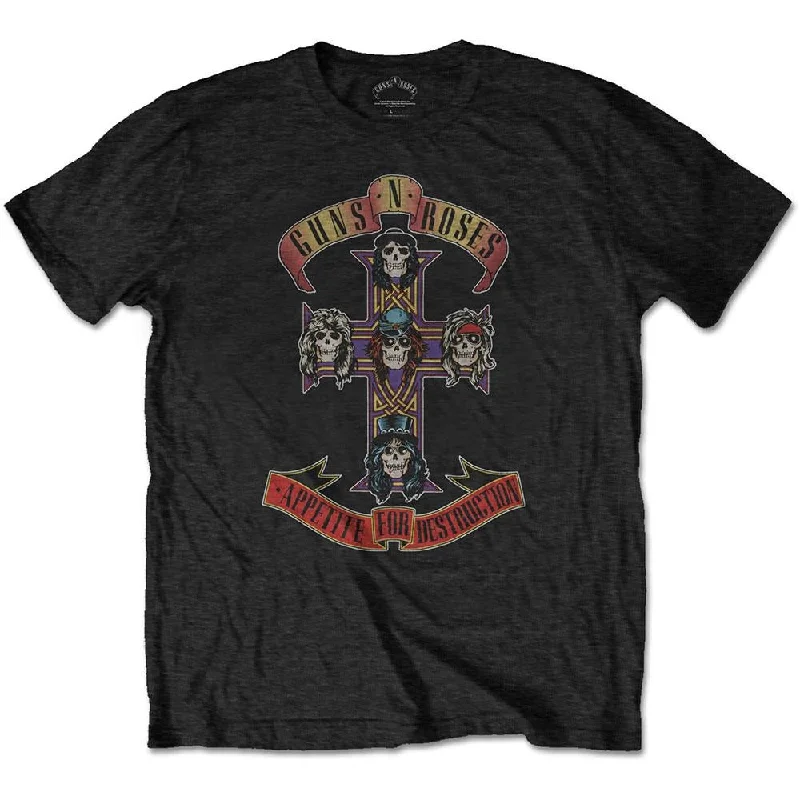 Guns N' Roses Kids T-Shirt: Appetite for Destruction Lace Blend Ribbed Blend Corduroy Blend