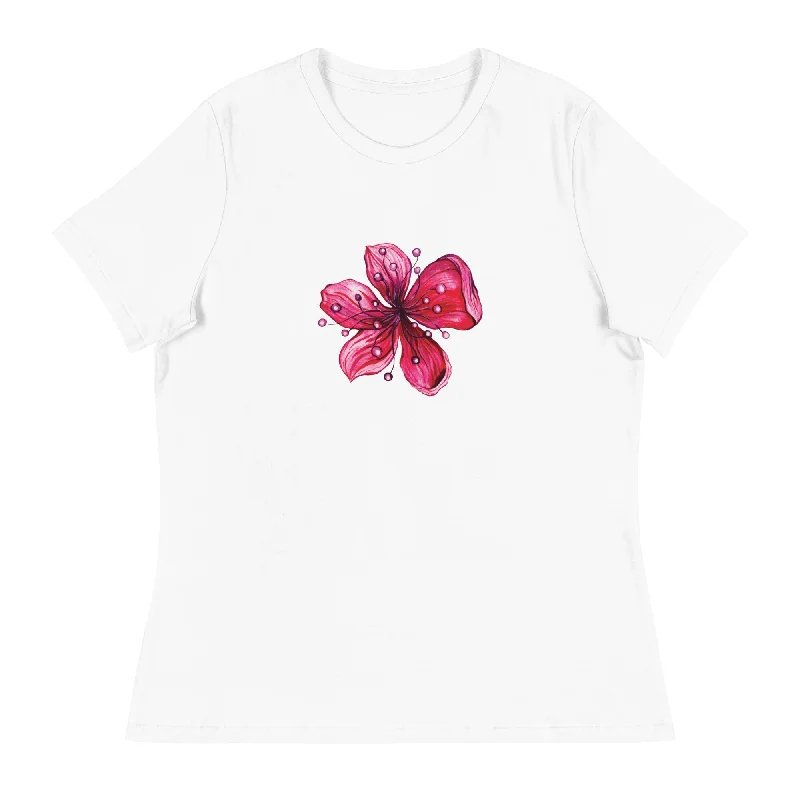 Heavenly Flower Womens Tee Boxy Fit Fitted Loose