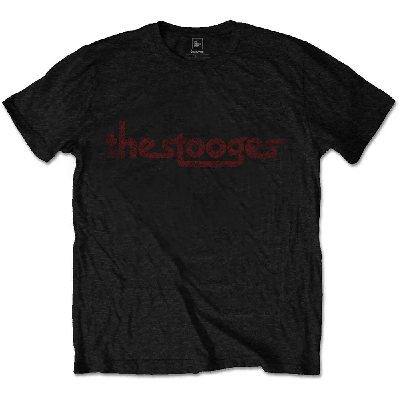 Iggy & The Stooges | Official Band T-shirt | Vintage Logo Spandex Blend Rayon Blend Denim Blend