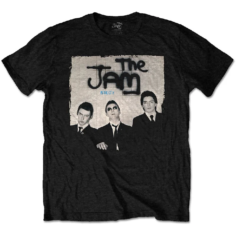 The Jam | Official Band T-Shirt | In The City Plaid T-Shirt Polka Dot Checkered