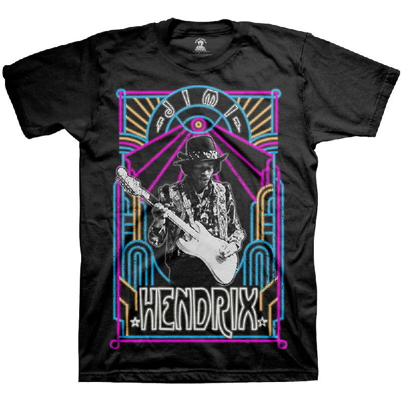 Jimi Hendrix | Official Band T-Shirt | Electric Ladyland Neon Mesh Blend Leather Blend Suede Blend