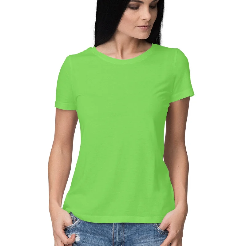 liril Green - Plain Women's t-shirt Machine Wash Dry Clean Hand Wash