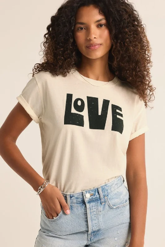 Love You Tourist Tee Fleece Nylon Spandex