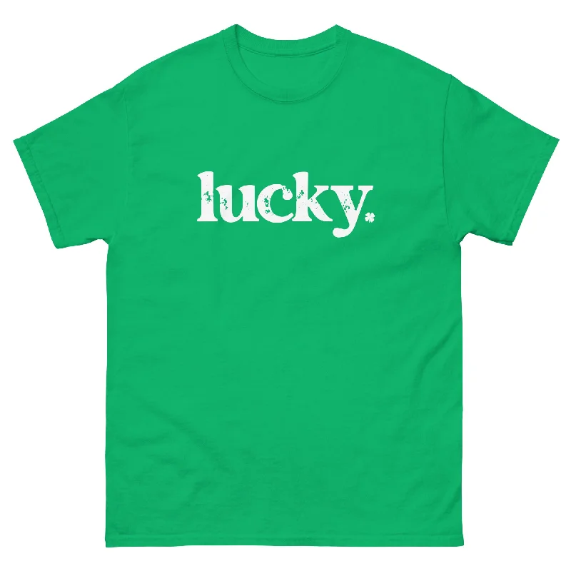 Lucky Women's Tee V-Neck T-Shirt Long Sleeve Cotton