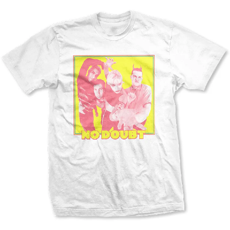 No Doubt | Official Band T-Shirt | Yellow Photo Basic T-Shirt Crew Neck Short Sleeve