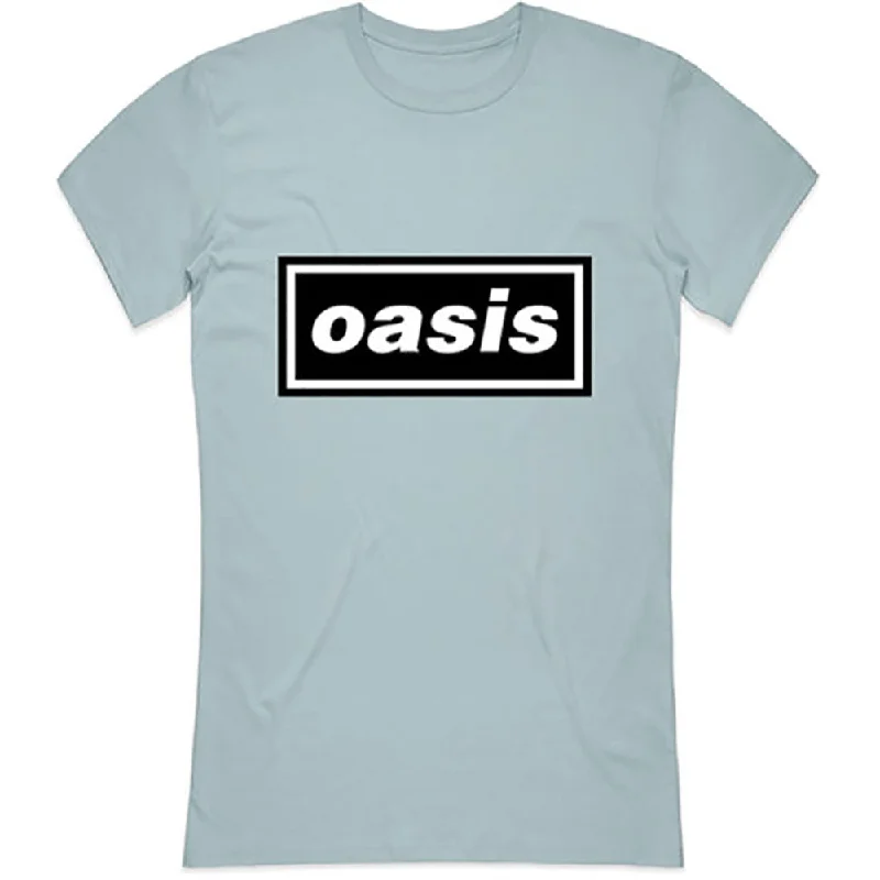 Oasis Ladies T-Shirt: Decca Logo Knit Fabric Woven Fabric Fleece Fabric