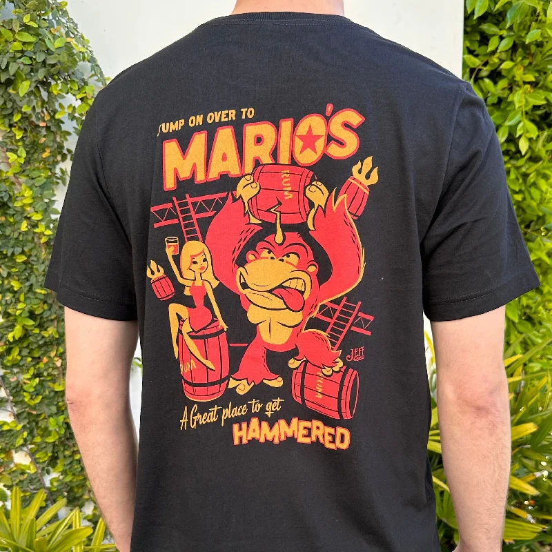 'Mario's Rum Barrel Bar' Unisex Tee Fitted T-Shirt Seamless Stretchy