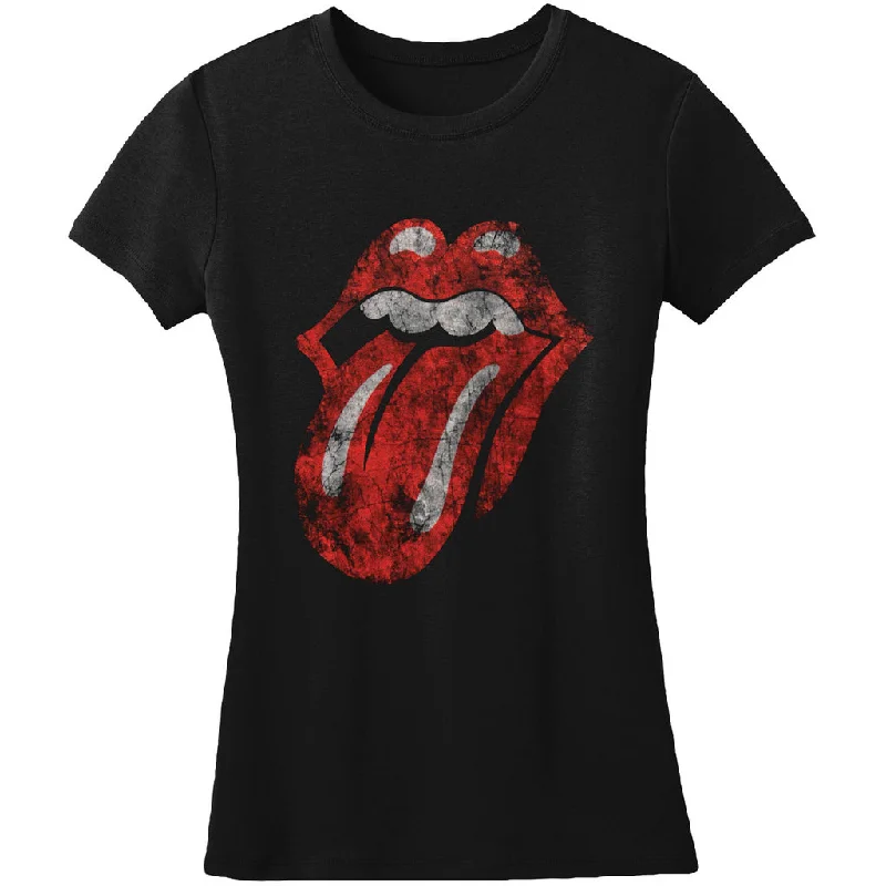 Rolling Stones Womens Tee Cotton Fabric Linen Fabric Terry Fabric