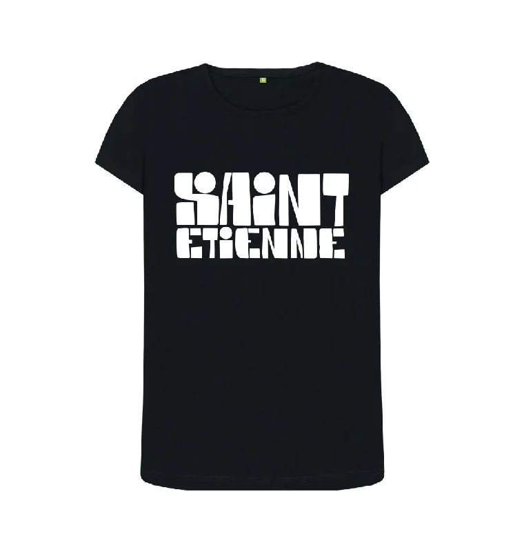 Saint Etienne Finisterre Logo crew neck t-shirt Mesh Blend Leather Blend Suede Blend