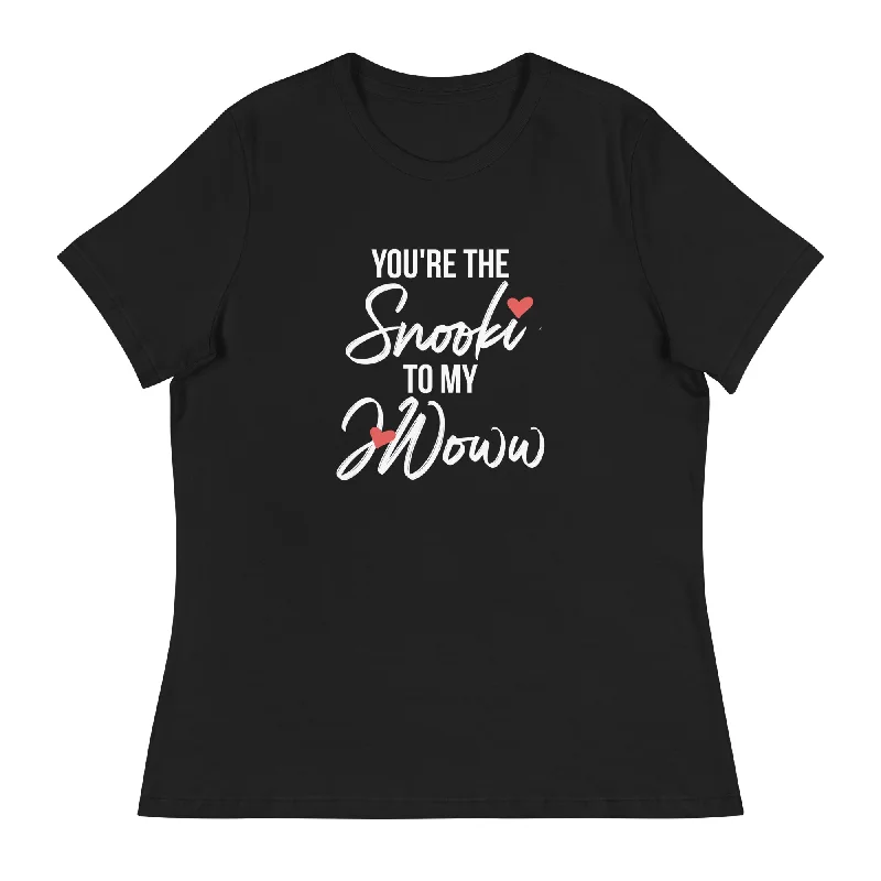 Snooki To My JWoww Womens Tee Chenille Fabric Brocade Fabric Lace Fabric