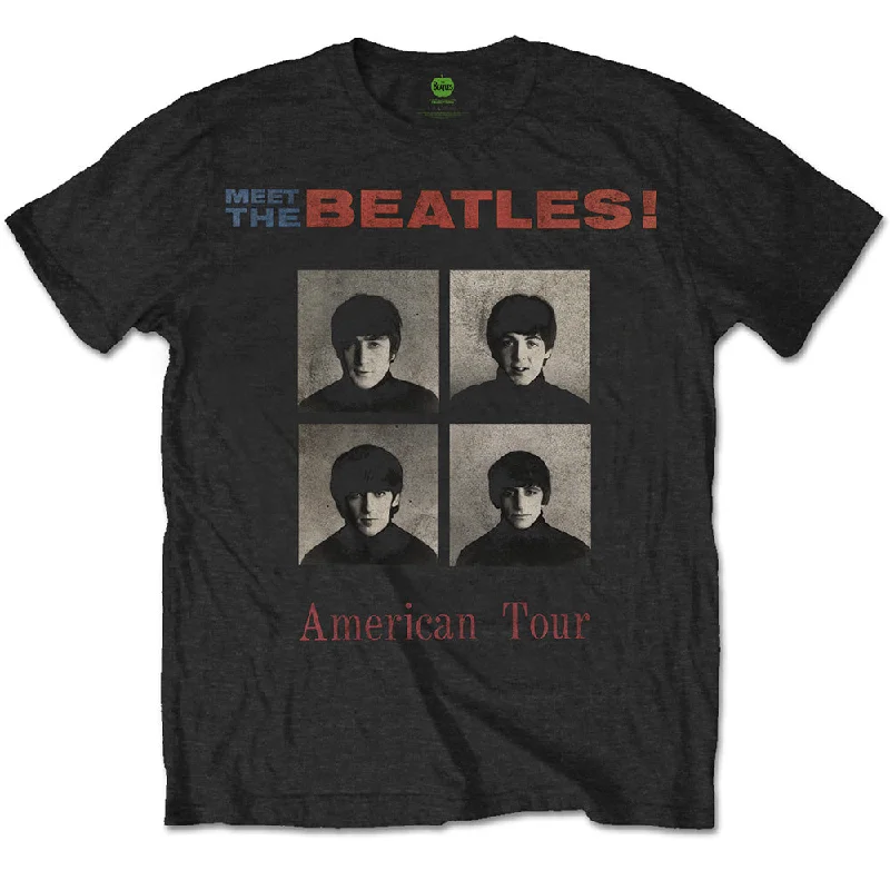 The Beatles | Official Band T-Shirt | American Tour 1964 (Back Print) Knit Fabric Woven Fabric Fleece Fabric