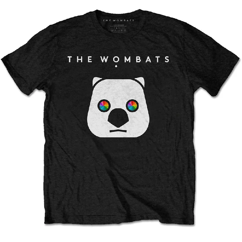 The Wombats | Official Band T-Shirt | Rainbow Eyes Collared Crew Neck Turtle Neck