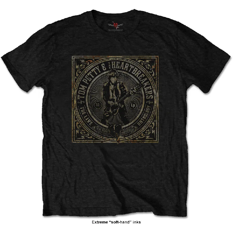 Tom Petty & The Heartbreakers | Official Band T-shirt | Live Anthology (Soft Hand Inks) Cashmere Blend Cotton Blend Poly Blend