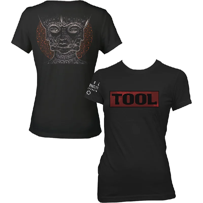 Tool Ladies T-Shirt: Shaded Box (Back Print) Machine Wash Dry Clean Hand Wash