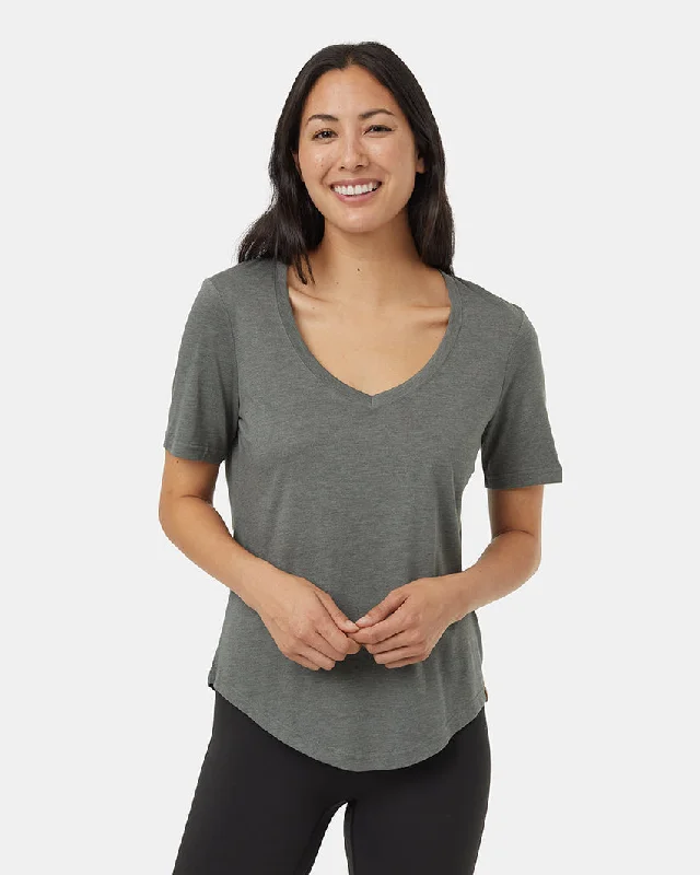 Treeblend V-neck SS T-Shirt Cozy Warm Stylish