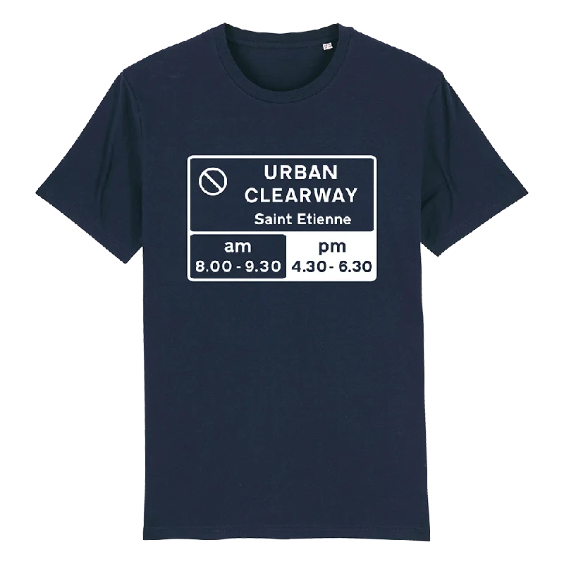 LIMITED EDITION URBAN CLEARWAY NAVY T-SHIRT Houndstooth Herringbone Solid