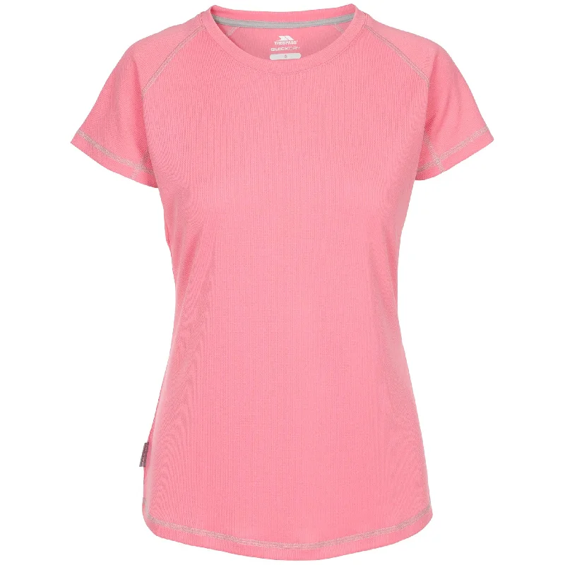 Viktoria Women's Active T-Shirt in Flamingo Mesh Canvas Denim