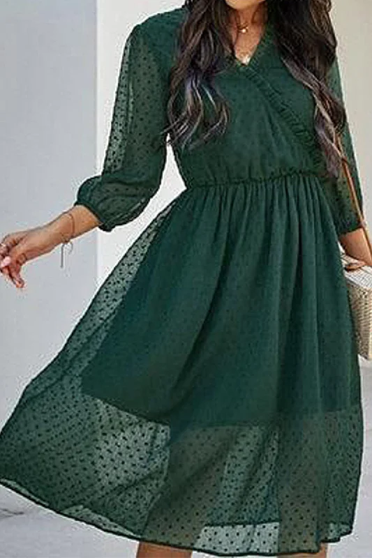 V NECK MAXI DRESS Classic V-Neck Maxi Dress