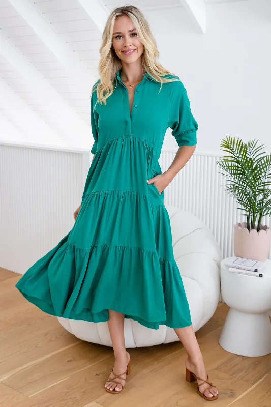 Loren Maxi Dress Green Chic Summer Maxi Dress