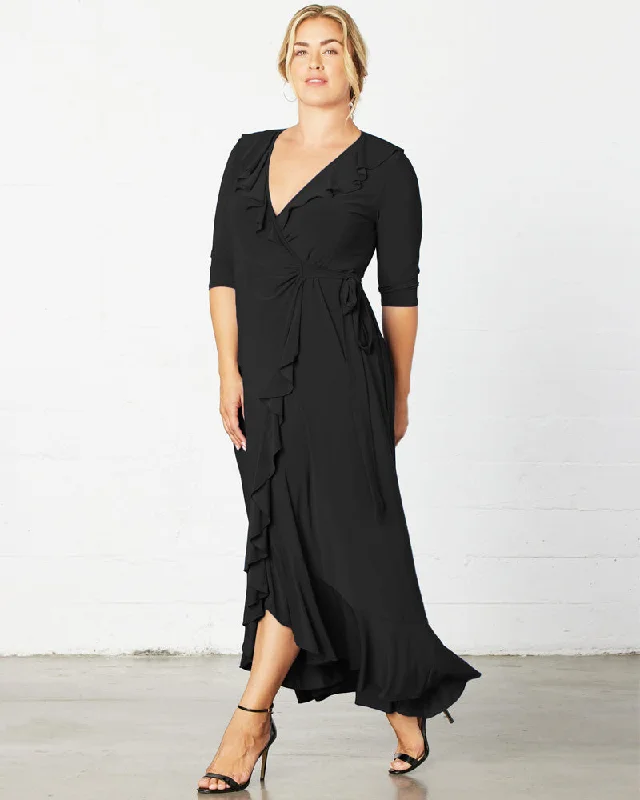 Maritime Maxi Dress Cozy Maxi Dress with Slit