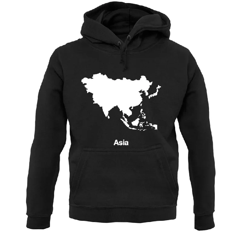 Asia Silhouette Unisex Hoodie Hoodie with Embroidery Detailed Premium