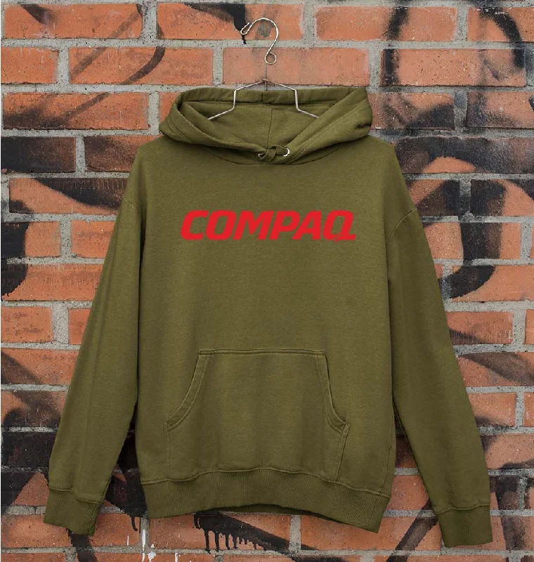 Compaq Unisex Hoodie for Men/Women Hoodie with Hem Embroidery Detailed Premium