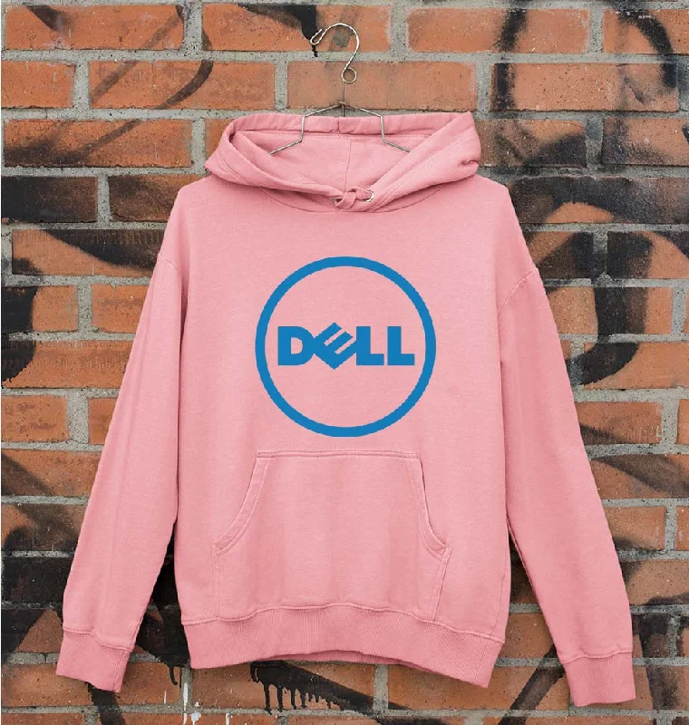 Dell Unisex Hoodie for Men/Women Hoodie with Hidden Zipper Minimalist Clean