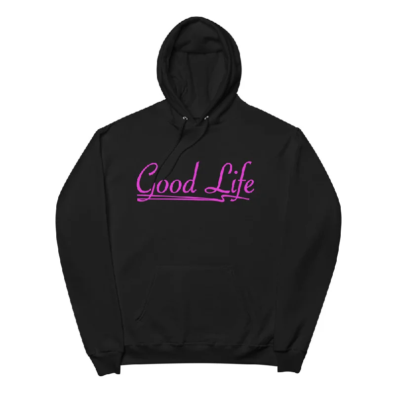 Good Life | Unisex fleece hoodie Hoodie with Rolled Sleeves Casual Relaxed