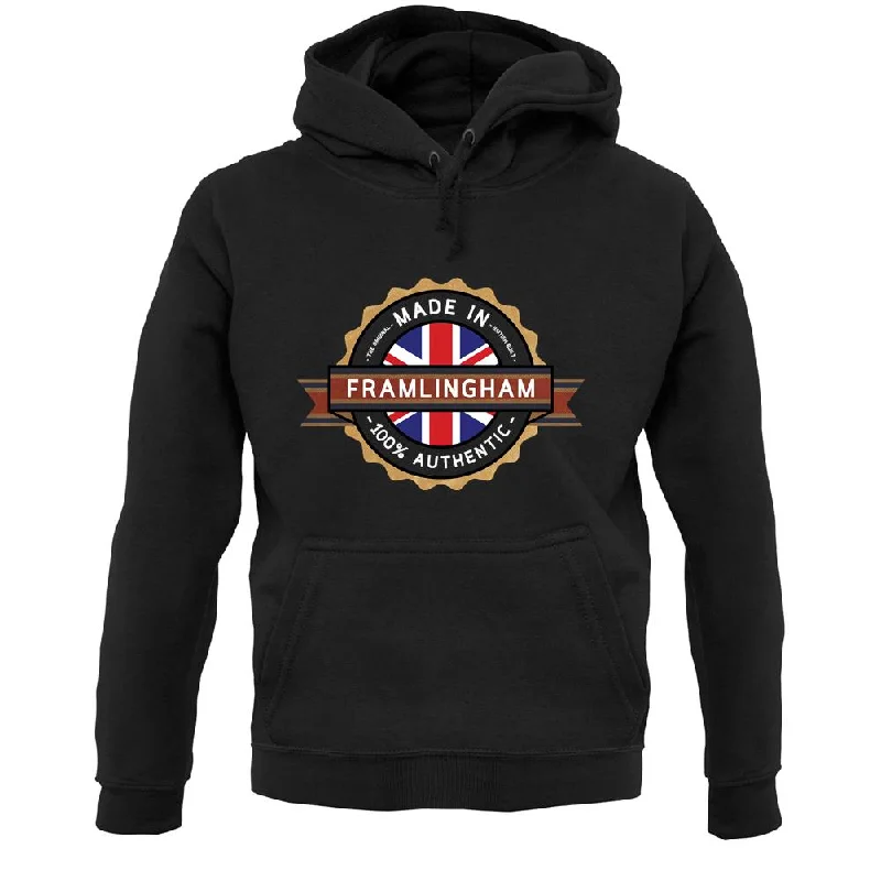 Made In Framlingham 100% Authentic Unisex Hoodie Hoodie with Logo Branding Identity