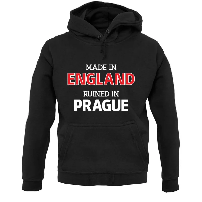 Ruined In Prague Unisex Hoodie Hoodie with High Neck Warm Protective