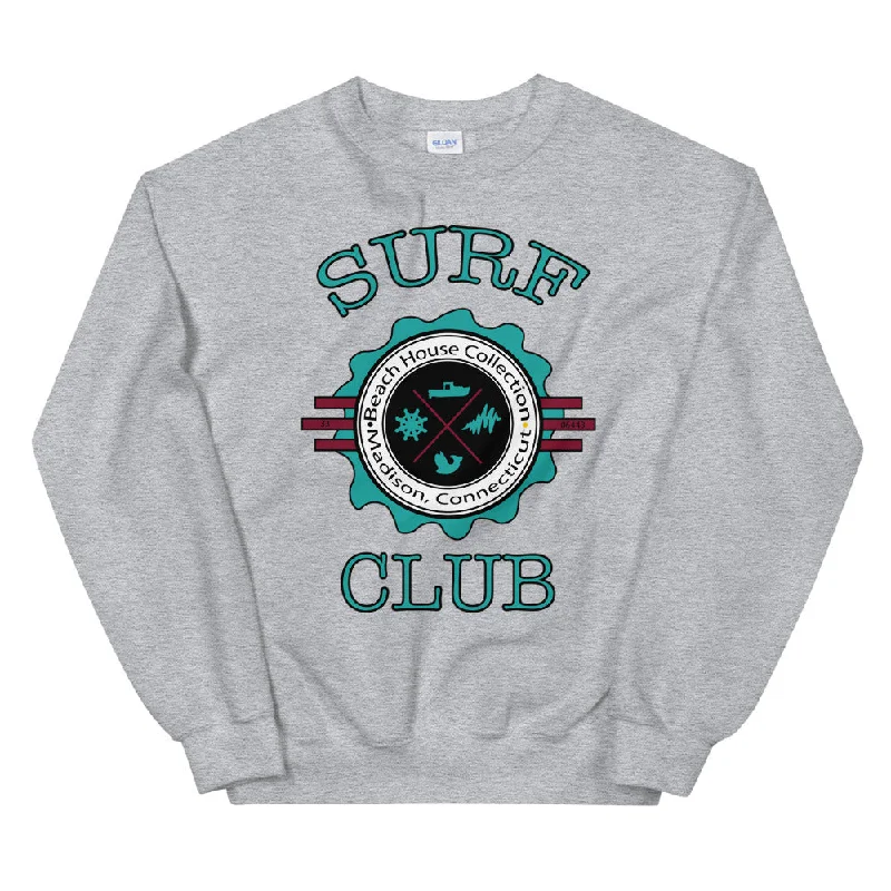 Surf Club | Unisex Sweatshirt Hoodie with Velcro Closure Adjustable Secure