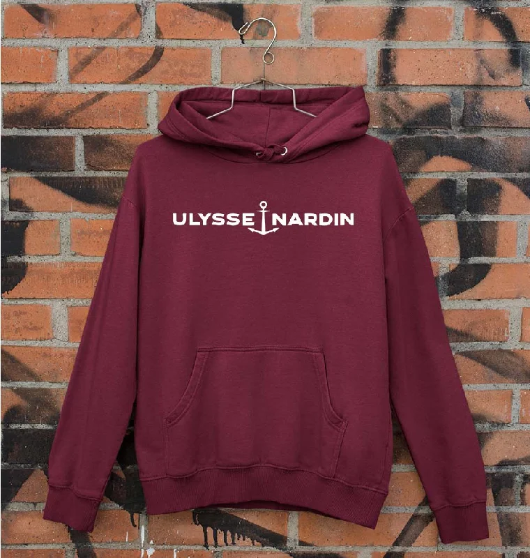 Ulysse Nardin Unisex Hoodie for Men/Women Hoodie with Hem Frayed Vintage Worn